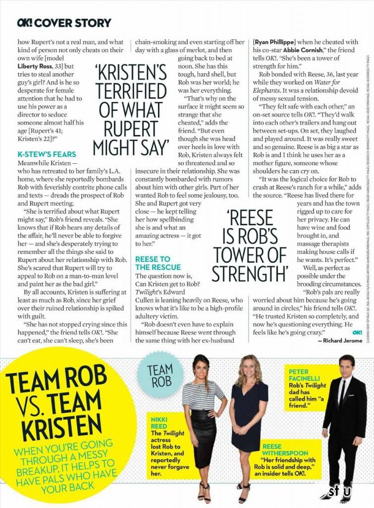 Twilight Drama! @ OK! US Magazine August 2012