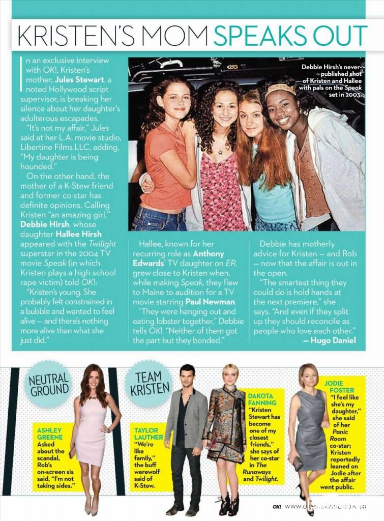 Twilight Drama! @ OK! US Magazine August 2012