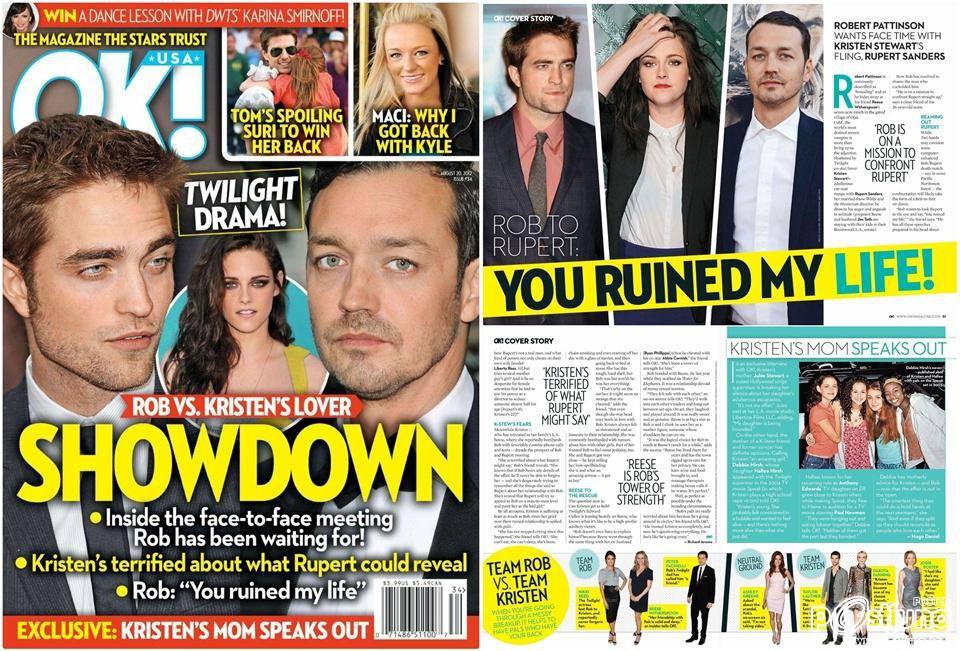Twilight Drama! @ OK! US Magazine August 2012