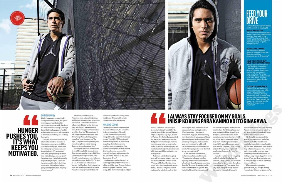 GERALD ANDERSON @ Men's Health Philippines August 2012