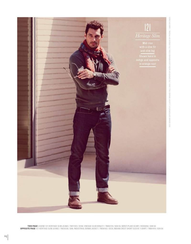 David Gandy @ Lucky Brand Fall 2012