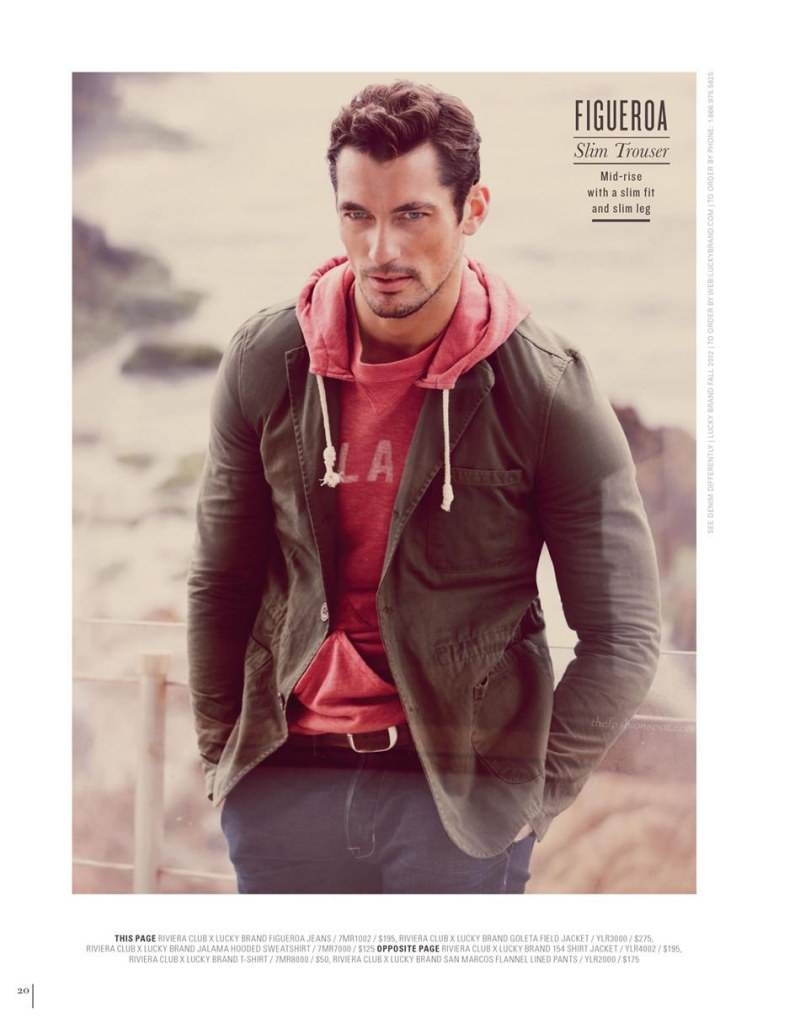 David Gandy @ Lucky Brand Fall 2012