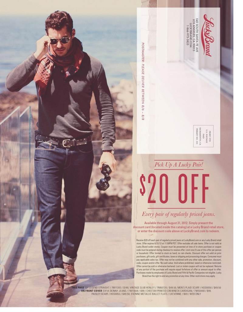 David Gandy @ Lucky Brand Fall 2012