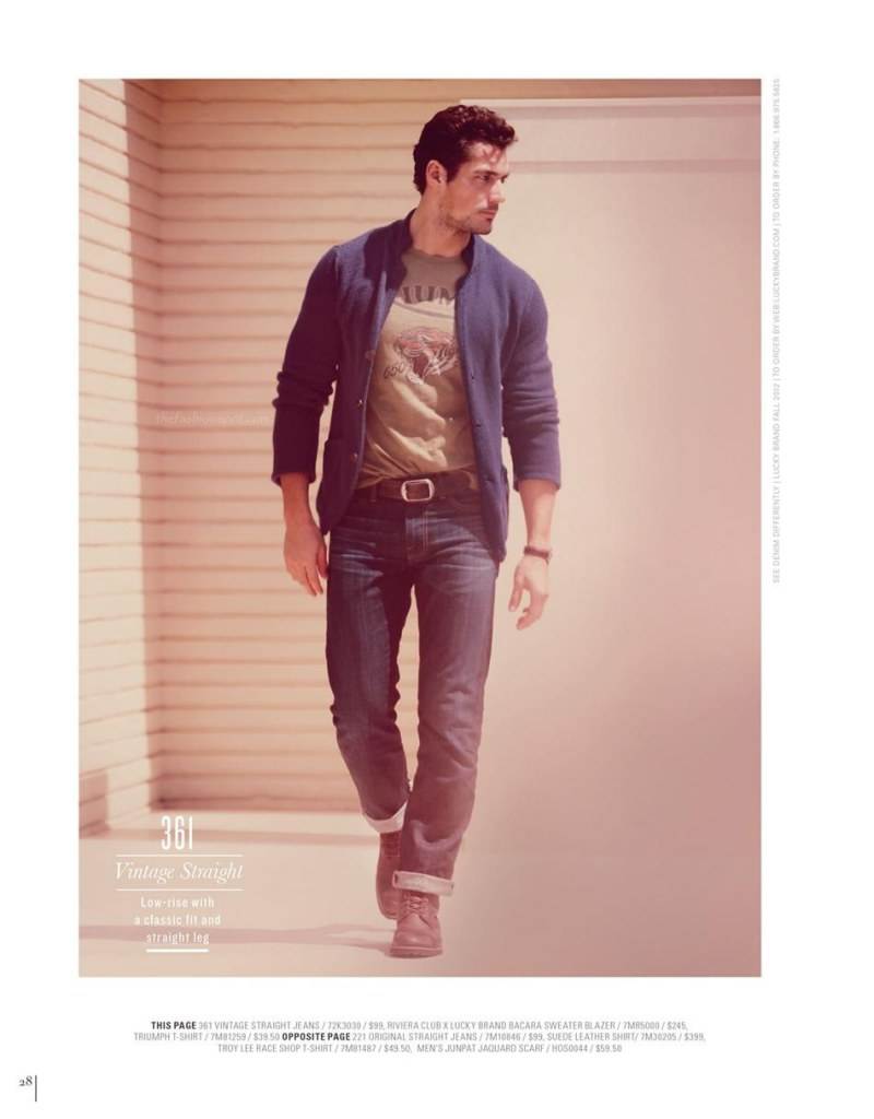 David Gandy @ Lucky Brand Fall 2012
