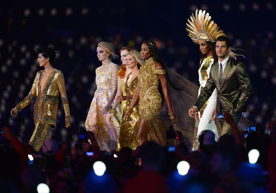 Team supermodels @ Closing Ceremony London 2012 Olympic Games