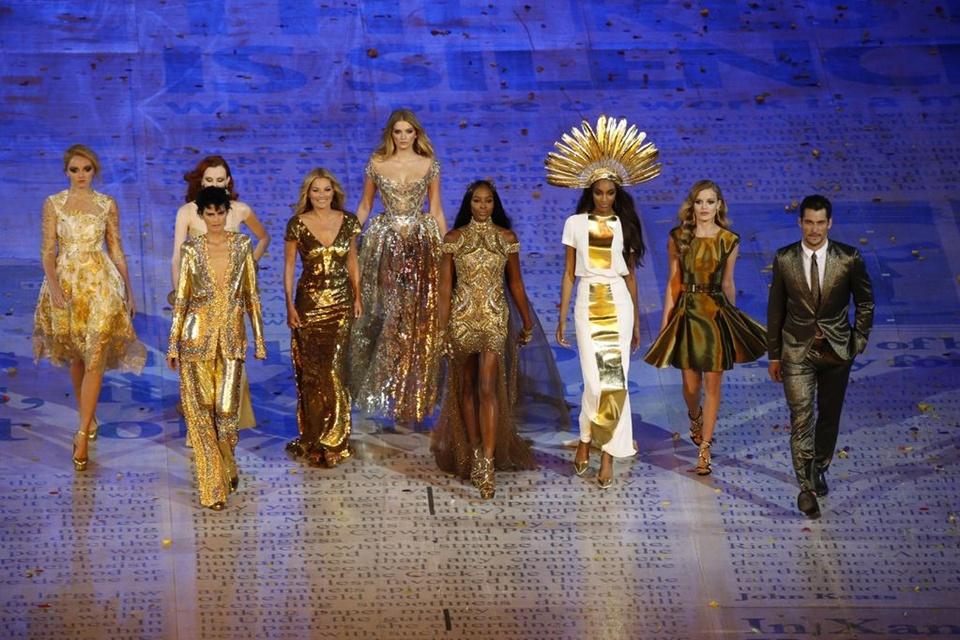 Team supermodels @ Closing Ceremony London 2012 Olympic Games