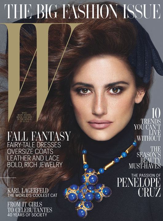 Penelope Cruz @ W Magazine September 2012