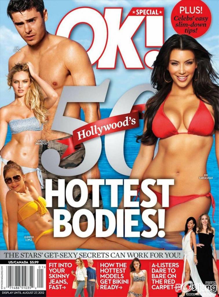 50 Hollywood's Hottest Bodies @ OK! Magazine US August 2012