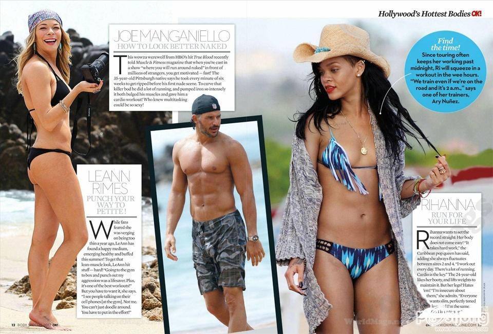50 Hollywood's Hottest Bodies @ OK! Magazine US August 2012