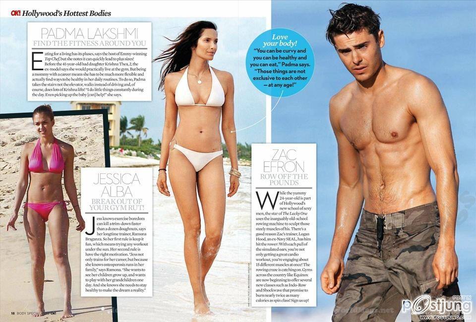 50 Hollywood's Hottest Bodies @ OK! Magazine US August 2012