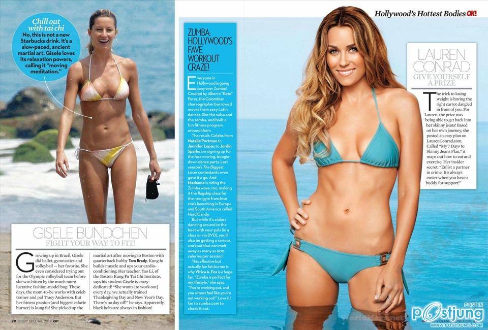 50 Hollywood's Hottest Bodies @ OK! Magazine US August 2012