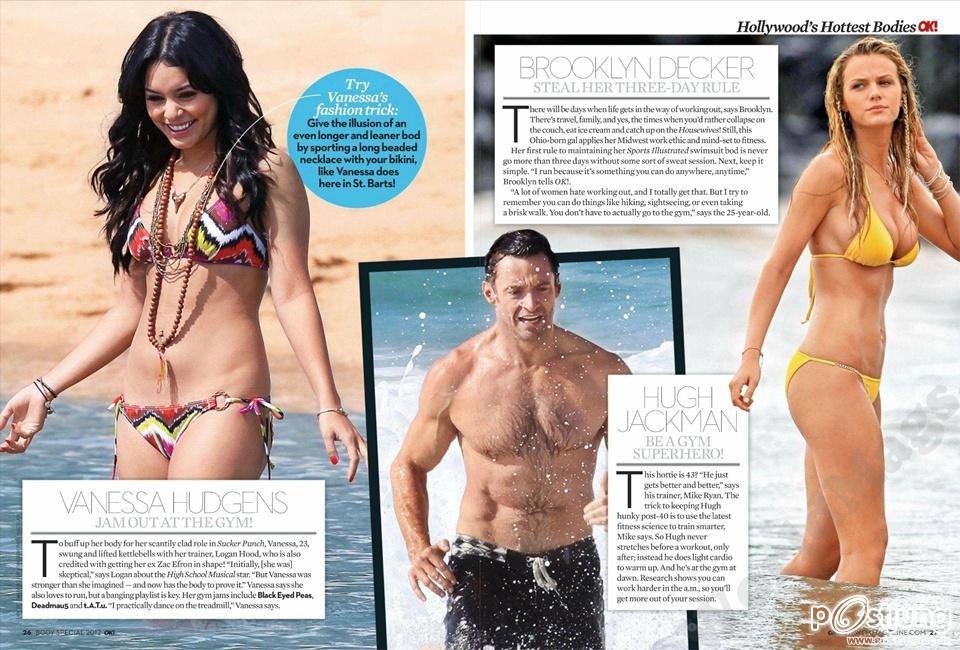 50 Hollywood's Hottest Bodies @ OK! Magazine US August 2012