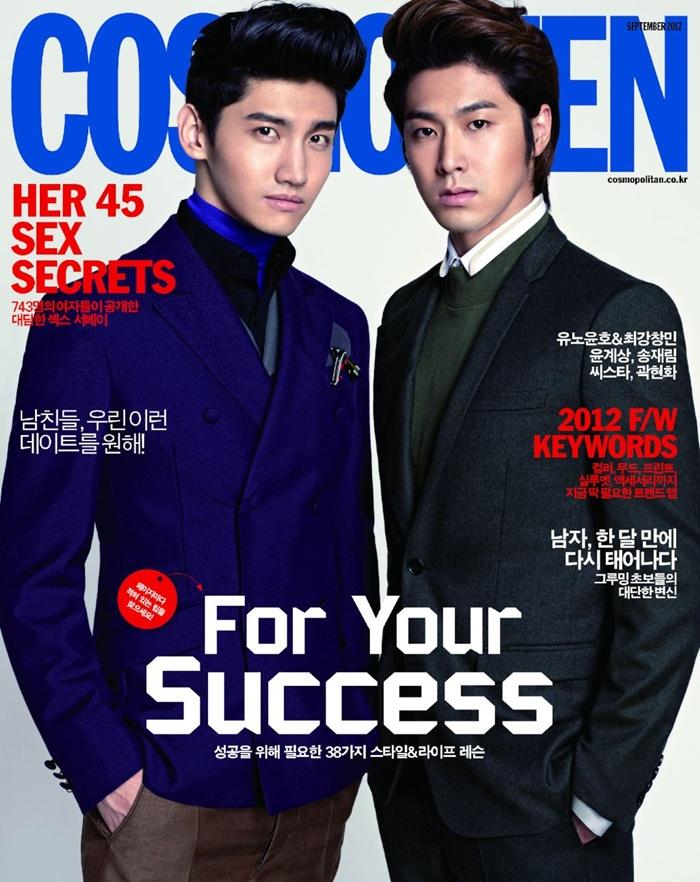 YunHo & ChangMin @ Cosmo Men Korea September 2012