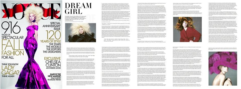 Lady Gaga @ Vogue US September 2012
