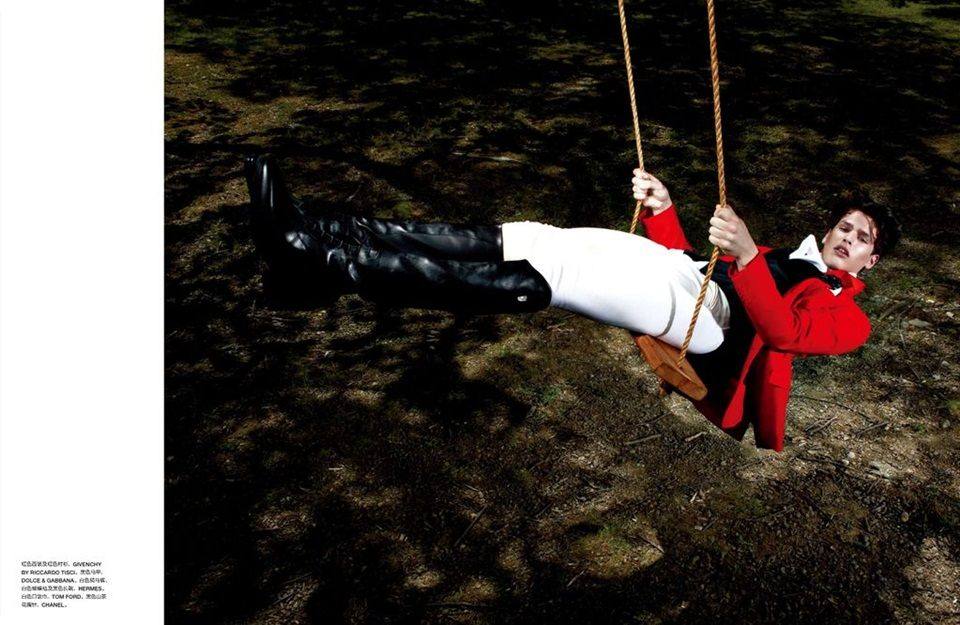 Simon van Meervenne @ Numéro Homme China #5 F/W 2012