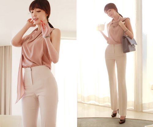 แฟชั่น ชุดทำงาน แบบกางเกง สวย เท่ คล่องตัว