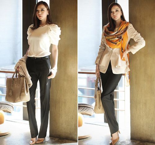 แฟชั่น ชุดทำงาน แบบกางเกง สวย เท่ คล่องตัว