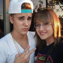 justin with his fans and at his rehearsal today