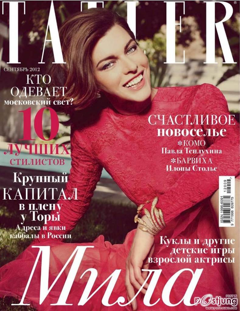 Milla Jovovich @ Tatler Russia September 2012