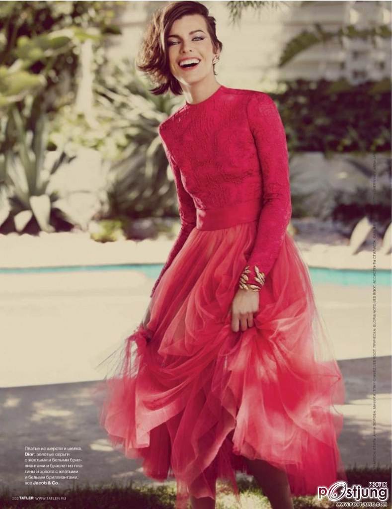 Milla Jovovich @ Tatler Russia September 2012