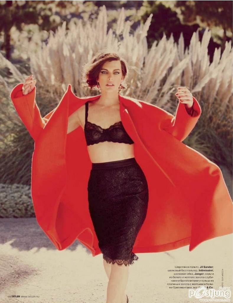 Milla Jovovich @ Tatler Russia September 2012