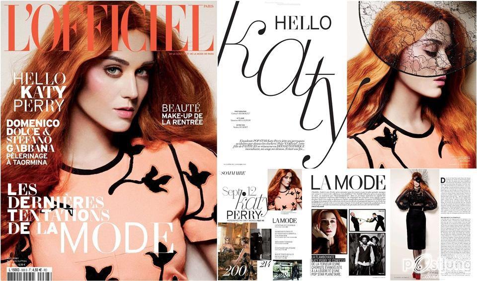 Katy Perry @ L'Officiel Paris September 2012
