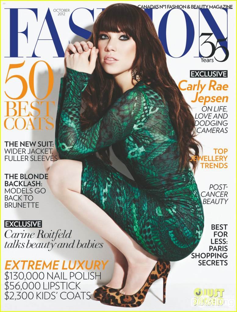 Carly Rae Jepsen Fashion magazine 2012