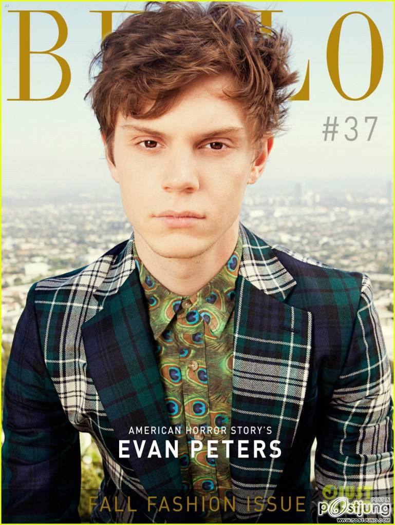 Evan Peters Covers 'Bello' Magazine's Fall Fashion Issue