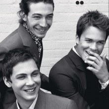 Ezra Miller, Logan Lerman & Johnny Simmons @ Out Magazine September 2012