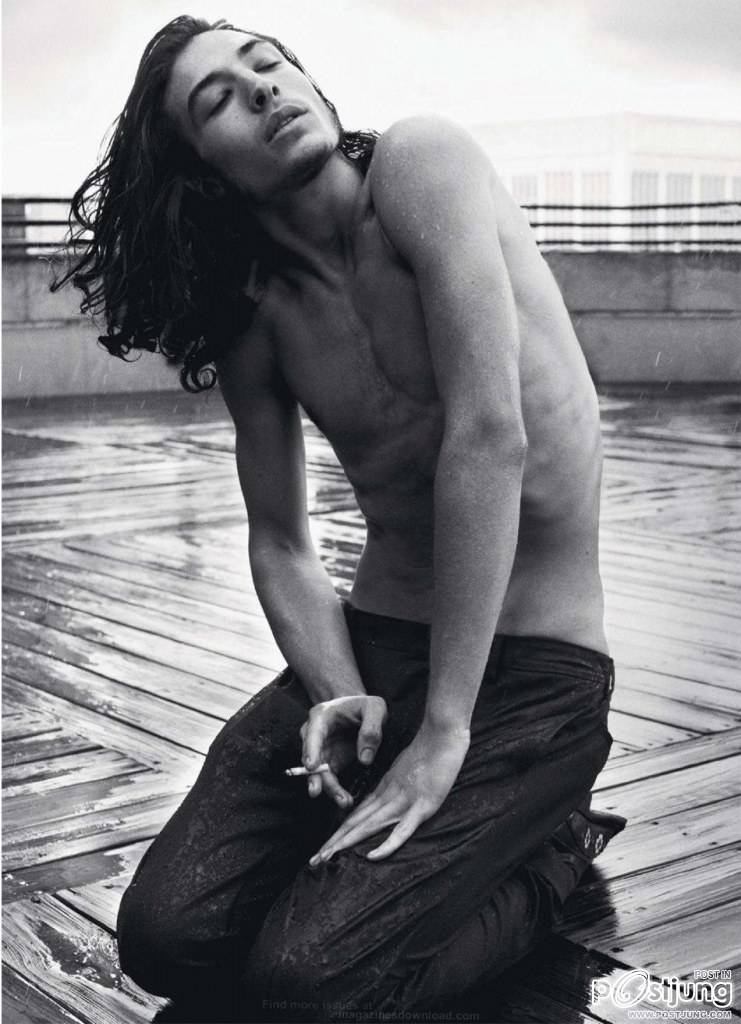 Ezra Miller, Logan Lerman & Johnny Simmons @ Out Magazine September 2012