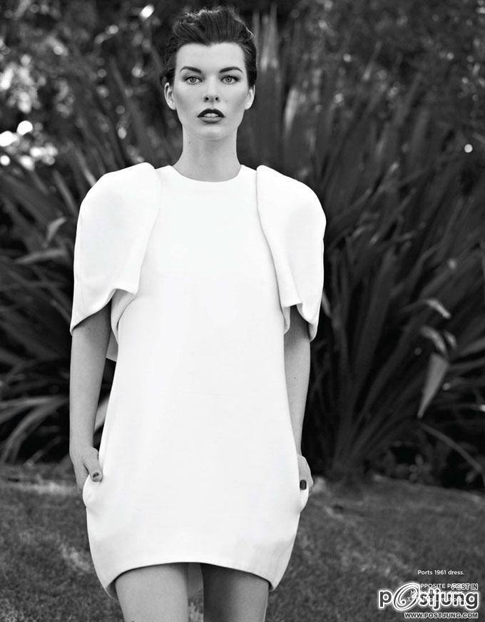 Milla Jovovich @ Flare Magazine October 2012