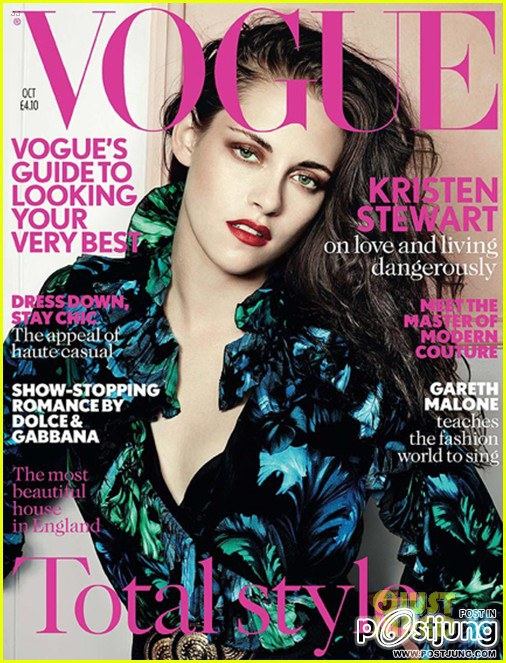 Kristen Stewart Covers 'British Vogue' October 2012