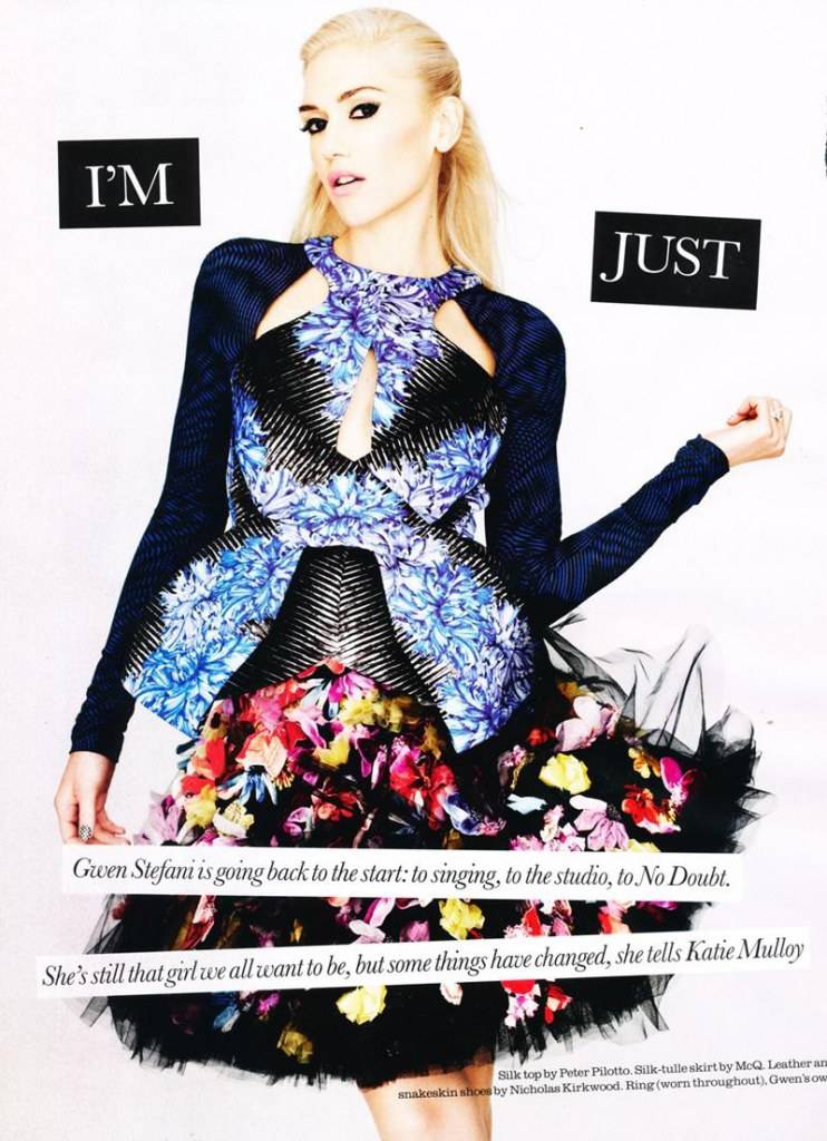 Gwen Stefani @ Elle UK October 2012