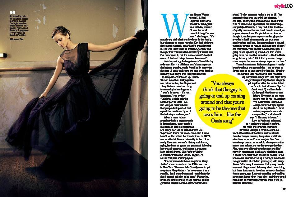 Emma Watson @ Glamour UK October 2012