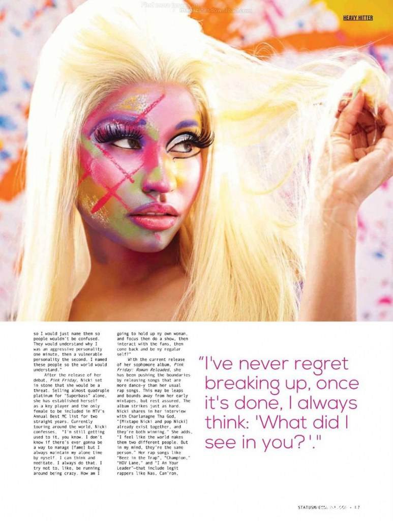 Nicki Minaj @ Status magazine September 2012