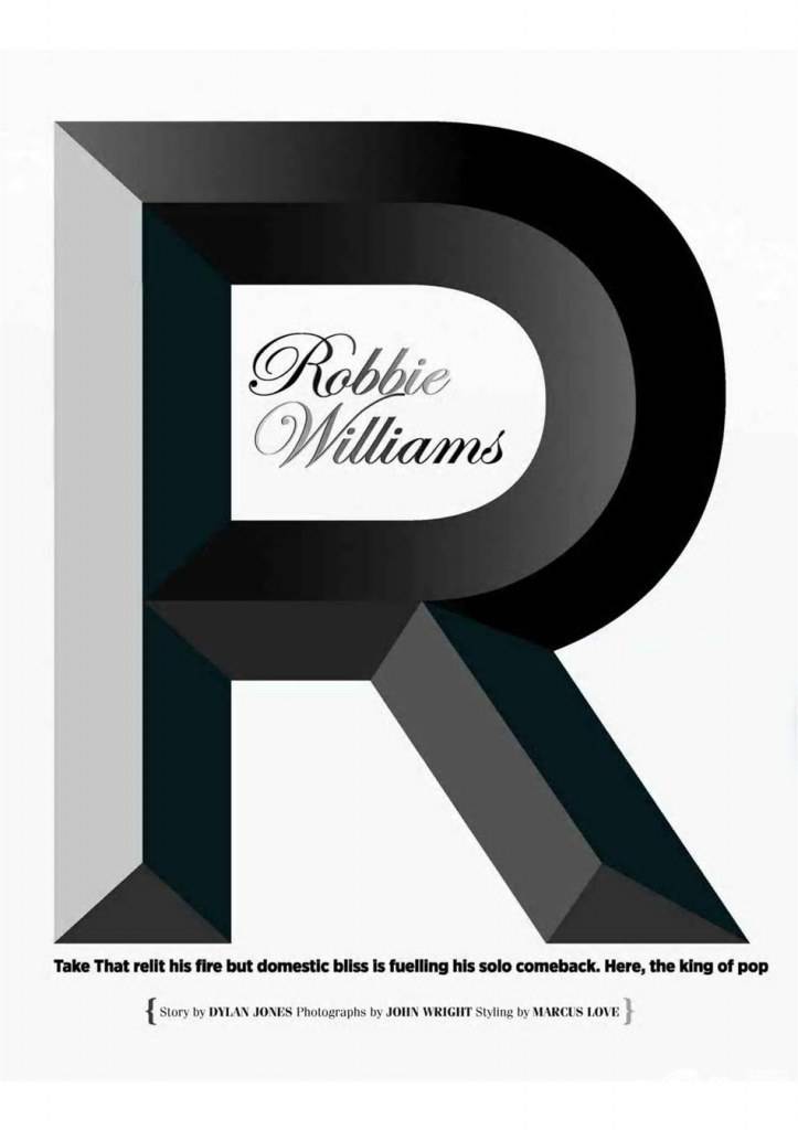 Robbie williams @ GQ UK October 2012