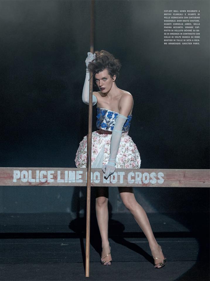 Milla Jovovich @ Vogue Italia September 2012