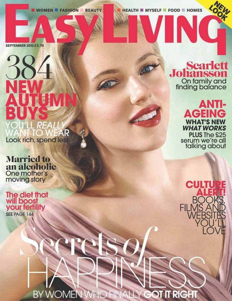 Scarlett Johansson @ Easy Living UK September 2012