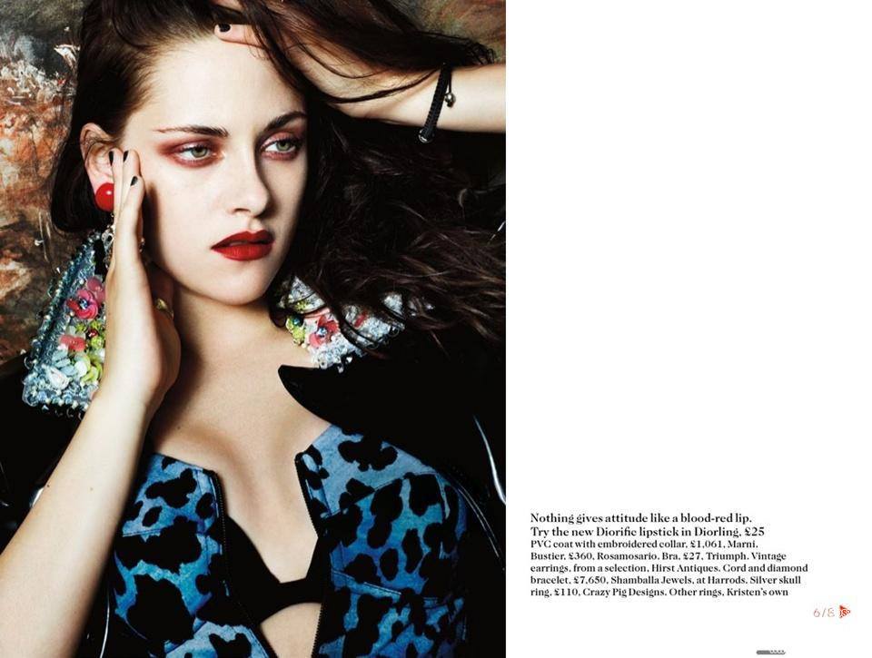 Kristen Stewart @ Vogue UK October 2012