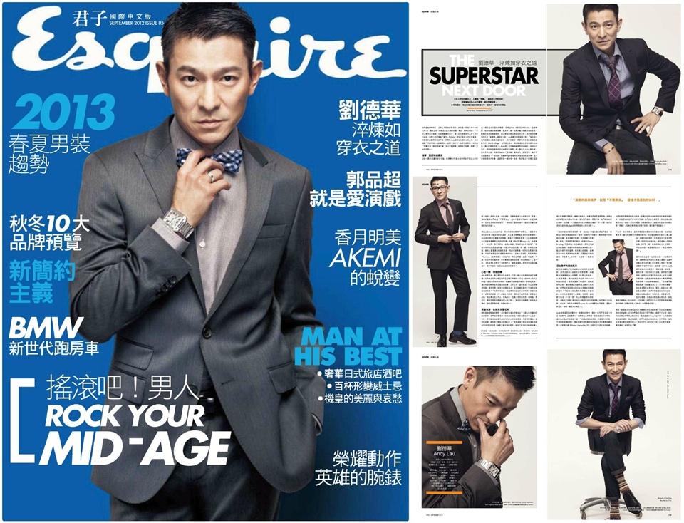 Andy Lau @ Еsquirе Taiwan September 2012