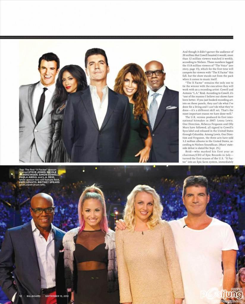 L.A. Reid & Simon Cowell @ Billboard Magazine September 2012