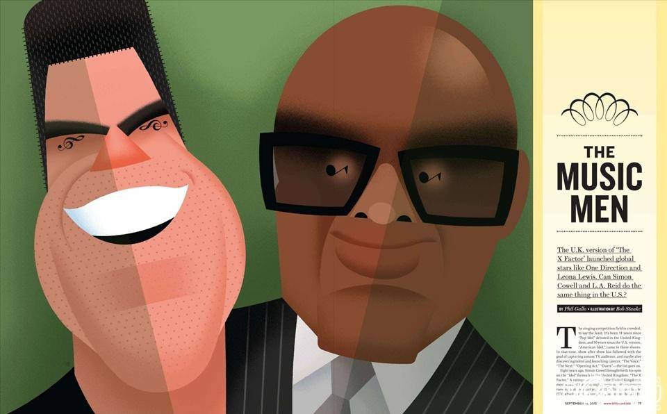 L.A. Reid & Simon Cowell @ Billboard Magazine September 2012