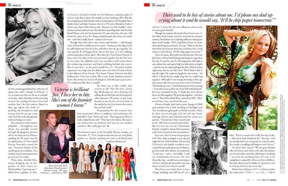 Emma bunton @ Easy Living UK October 2012