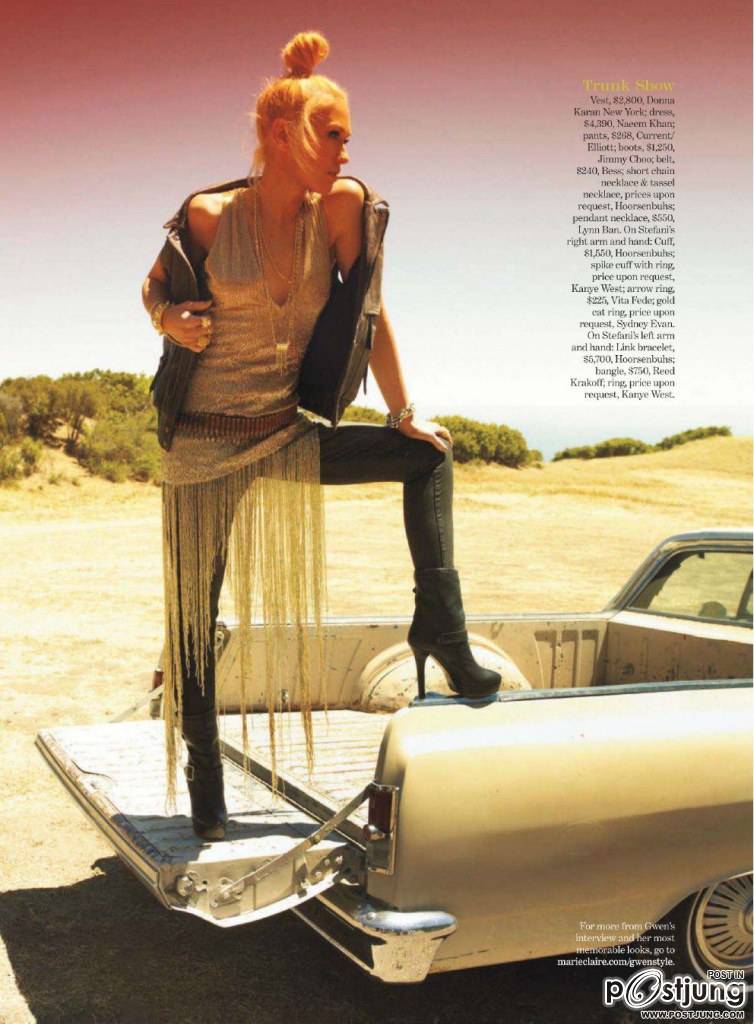 Gwen Stefani @ Marie Claire US October 2012