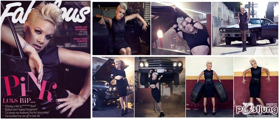 Pink @ Fabulous Magazine September 2012