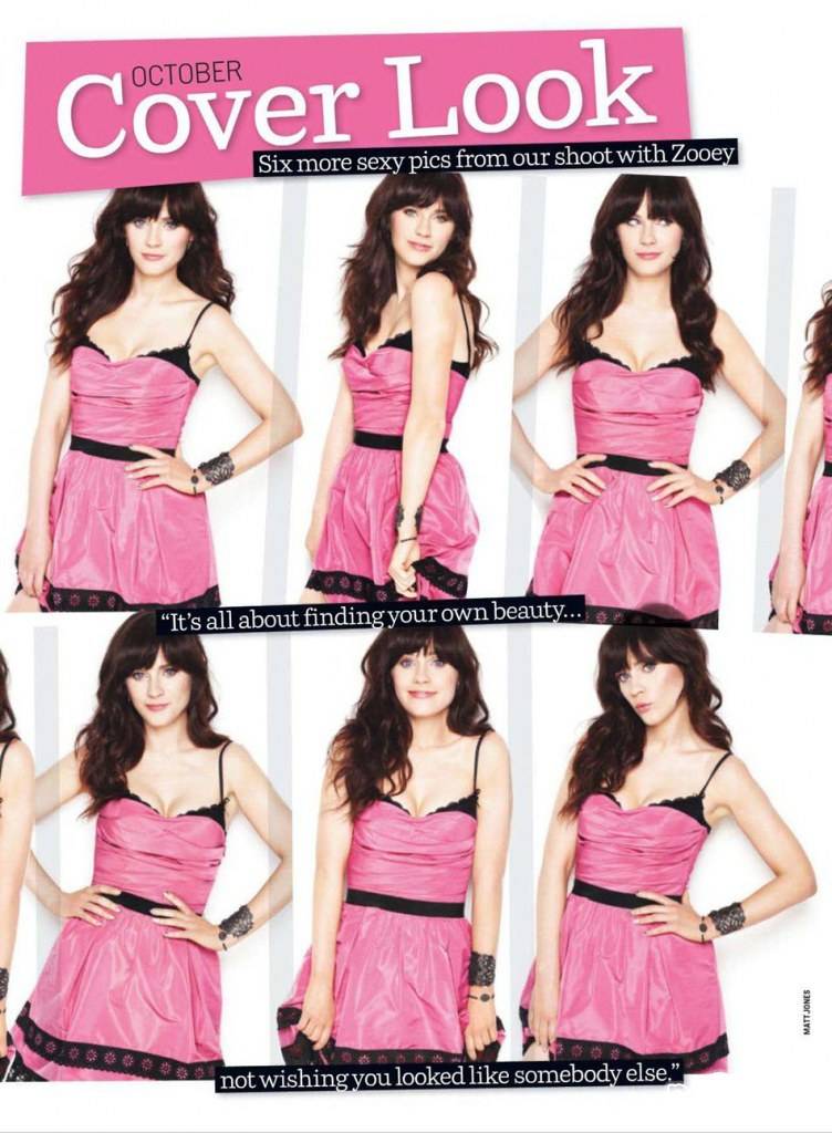 Zooey Deschanel @ Cosmopolitan US October 2012