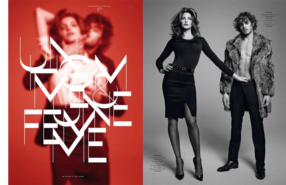 Marlon & Stephanie @ Vogue Hommes International F/W 2012
