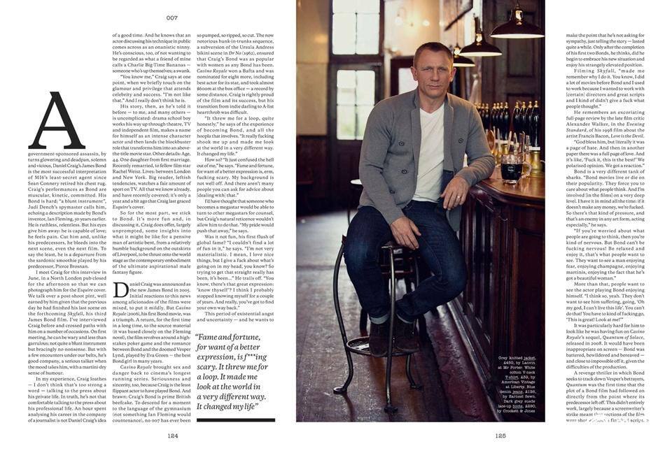Daniel Craig @ Esquire UK October 2012