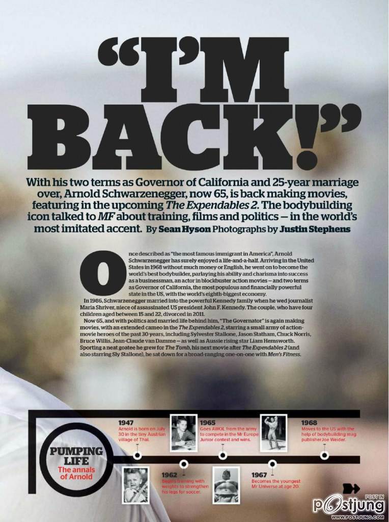 Arnold Schwarzenegger @ Mеn's Fitnеss Australia October 2012