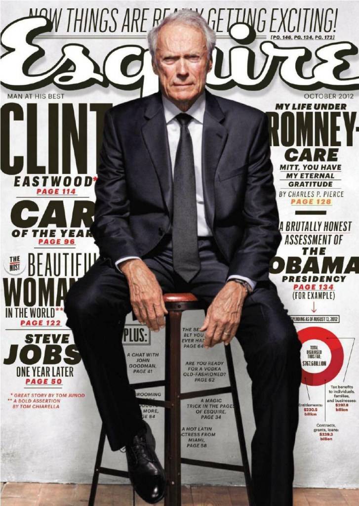 Clint Eastwood @ Esquire US October 2012